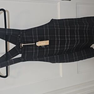 Plaid Pinafore Dress